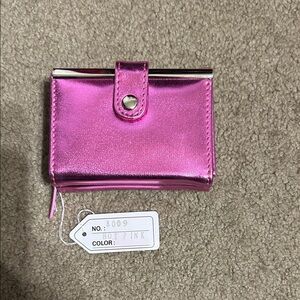 Metallic Pink Wallet
